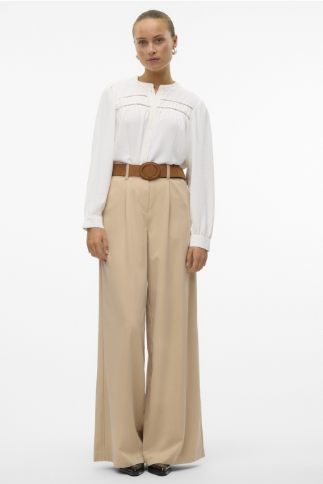 Vero Moda vmemma ls lace shirt wvn ga noos